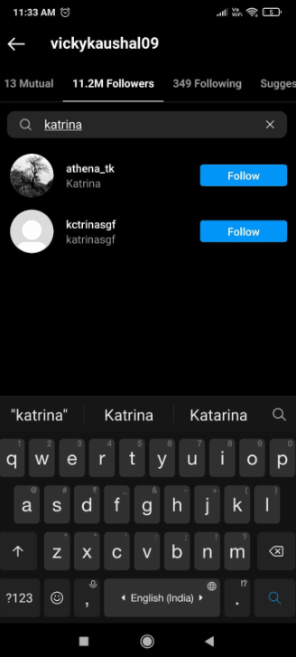 Seguidores no Insta amigo em comum