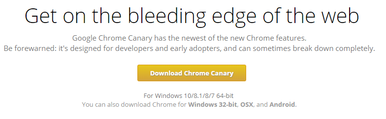Canari Google Chrome