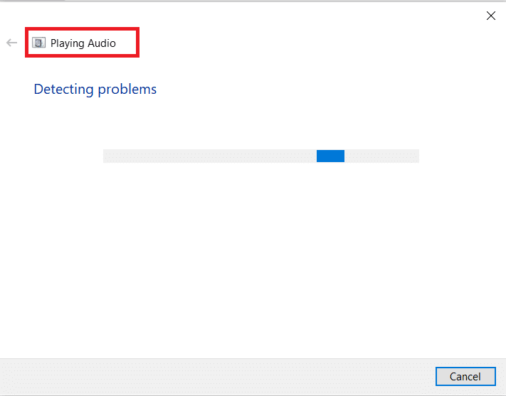 Solucionador de problemas de reprodução de áudio