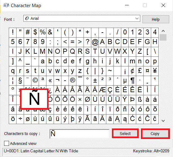 Cliquez sur le symbole souhaité. Cliquez sur Sélectionner puis sur Copier pour copier le symbole. Comment taper n avec le code Alt Tilde