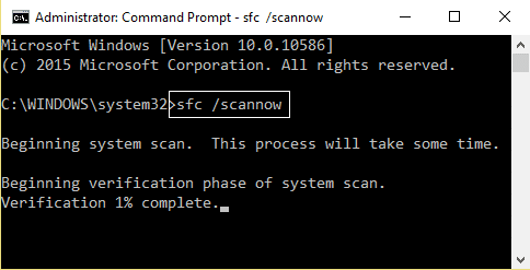 Analyse SFC maintenant invite de commande