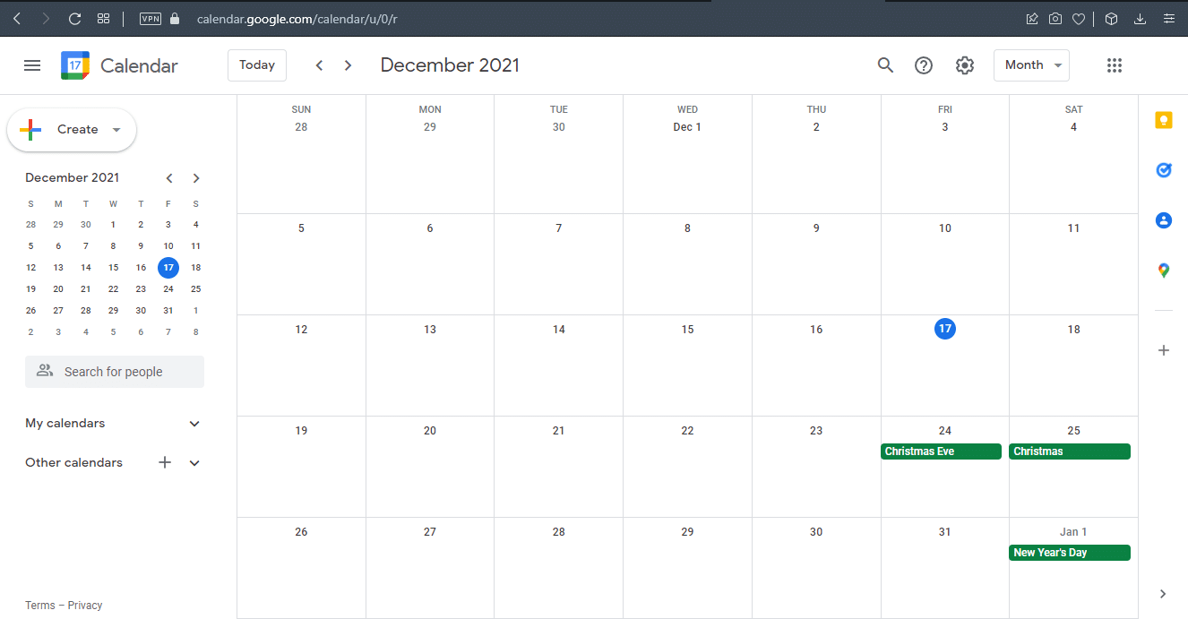 Google Agenda