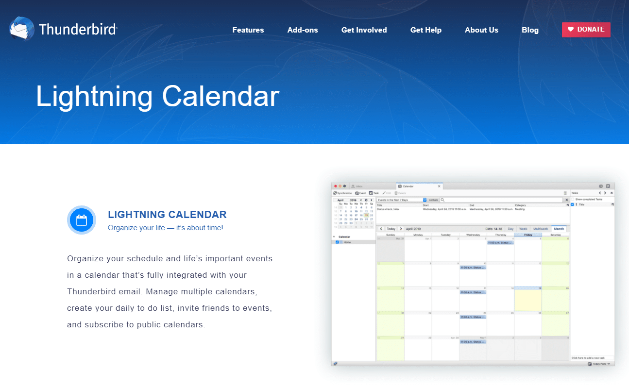 Calendrier éclair Windows 11