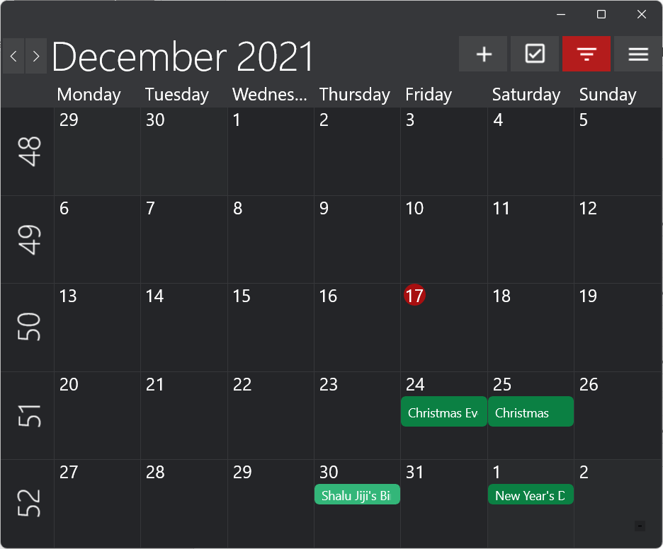 Calendrier