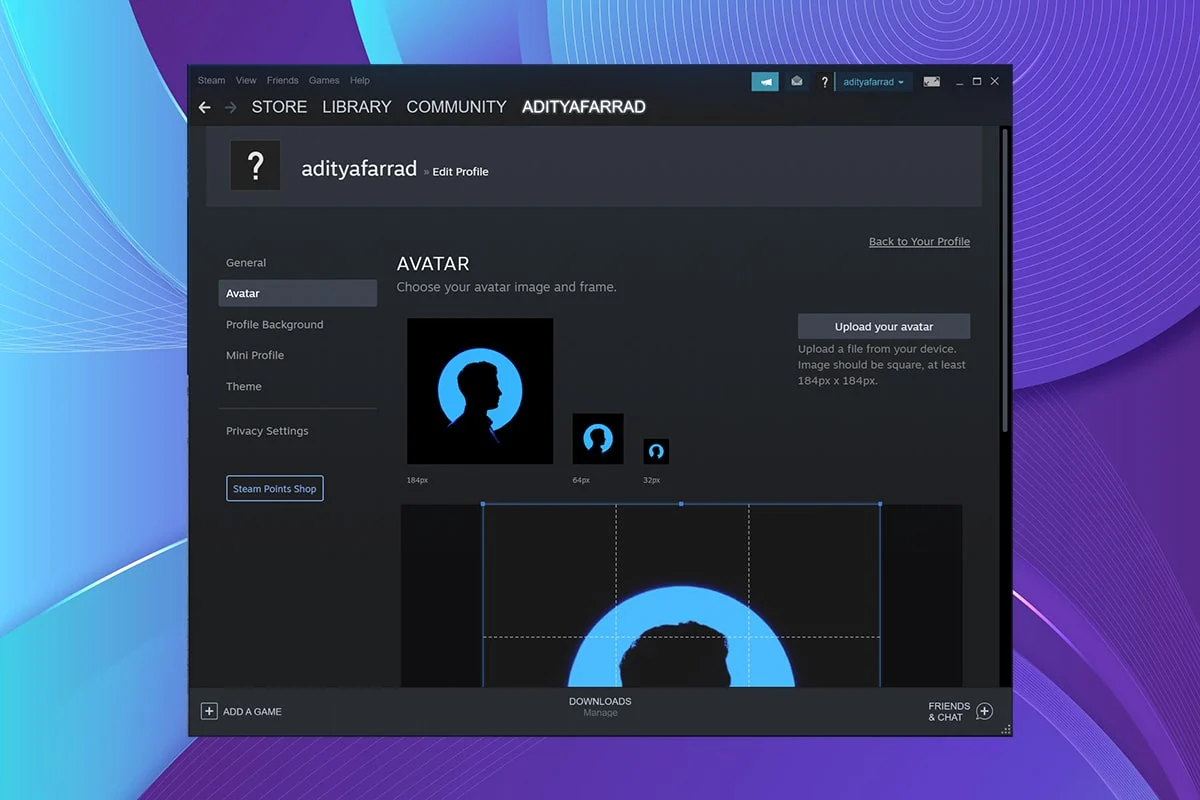 Cara Mengubah Gambar Profil Steam Anda