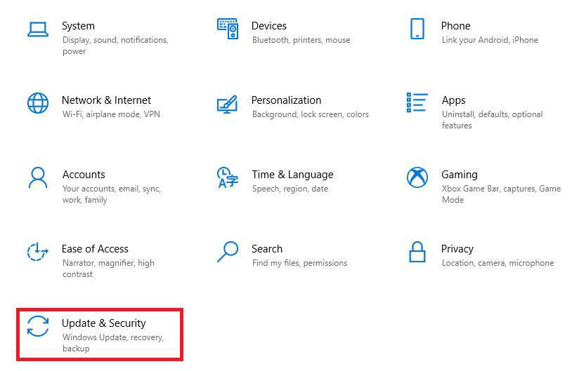 Pembaruan dan keamanan. 7 Cara Memperbaiki iaStorA.sys BSOD Error pada Windows 10
