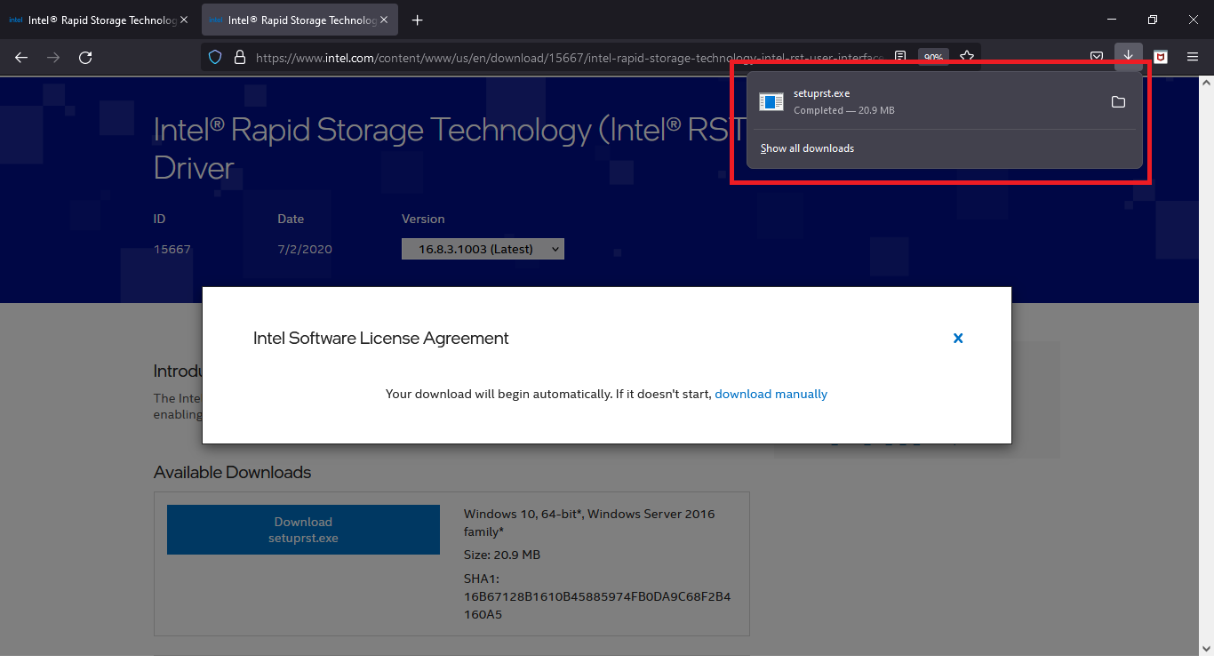 klik file setuprst.exe untuk meluncurkan wizard instalasi