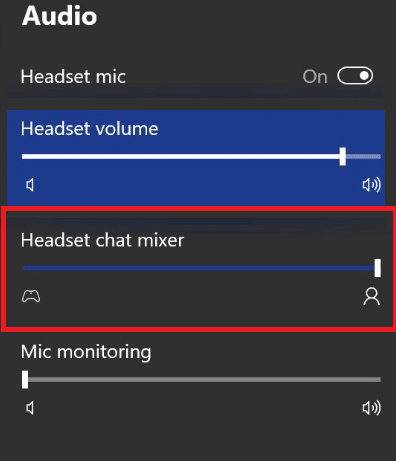 Pencampur Obrolan Headset Xbox