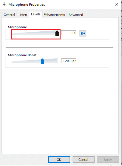 Utilisez le curseur du microphone pour augmenter le volume. Comment réparer le microphone trop silencieux sur Windows 10