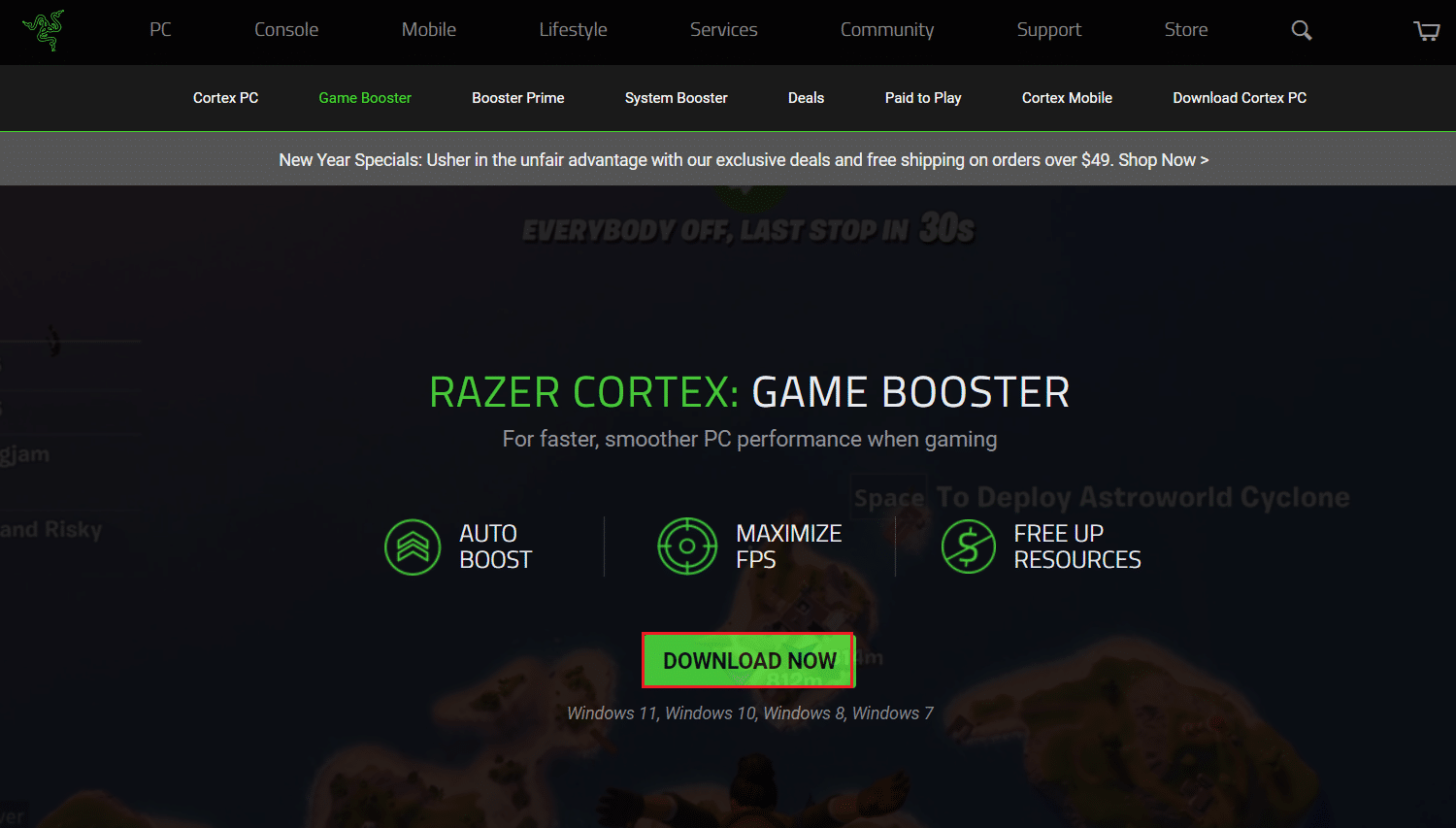 descărcați aplicația razer cortex de pe site-ul oficial