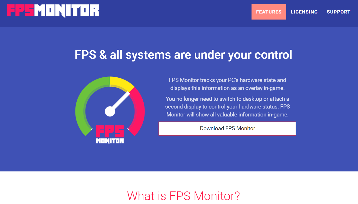 descărcați FPS Monitor de pe site-ul oficial. 5 Cel mai bun contor FPS Windows 10