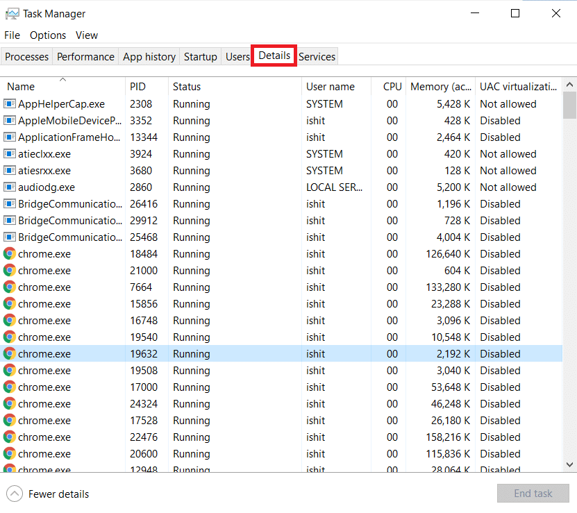 Buka tab Detail, cari dan temukan proses Apntex.exe dari daftar | Perangkat Lunak Elara Mencegah Windows Mematikan