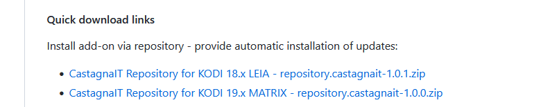 kodiはダウンロードgithubページに追加します