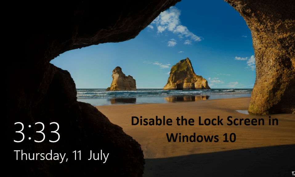 قم بتعطيل شاشة القفل في نظام التشغيل Windows 10