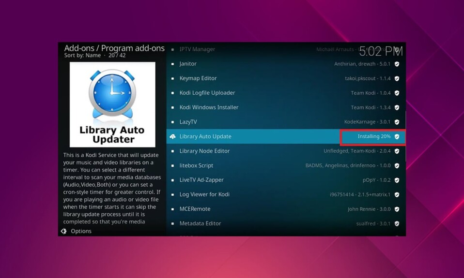 Cara Memperbarui Perpustakaan Kodi