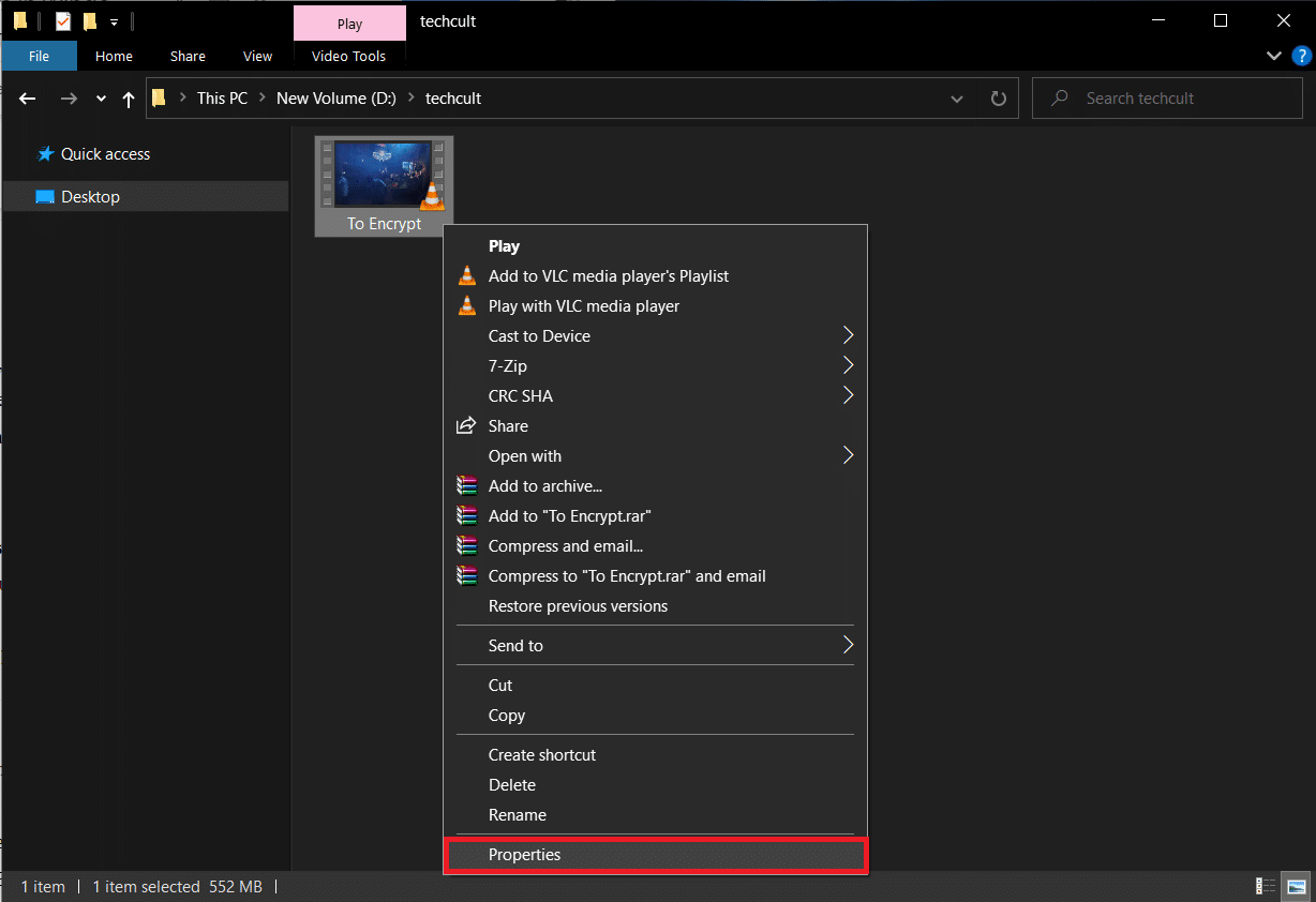 Klik kanan padanya dan pilih Properties dari menu berikutnya. Cara Mengenkripsi Folder di Windows 10