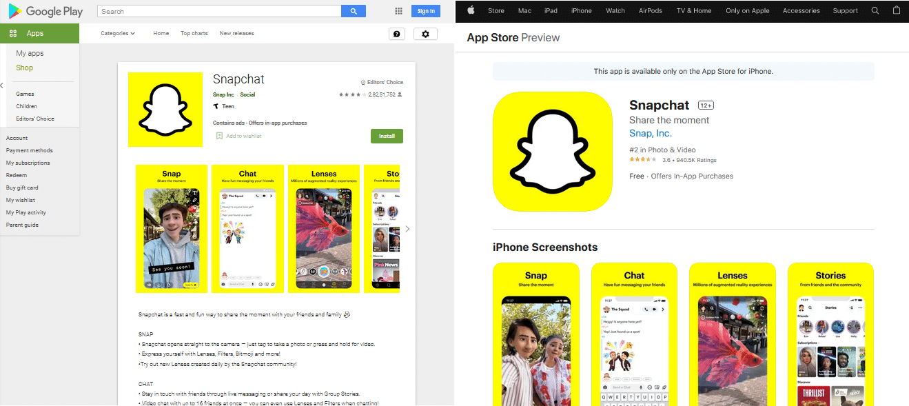 aplikasi Snapchat. 9 Aplikasi Efek Foto Lucu Terbaik