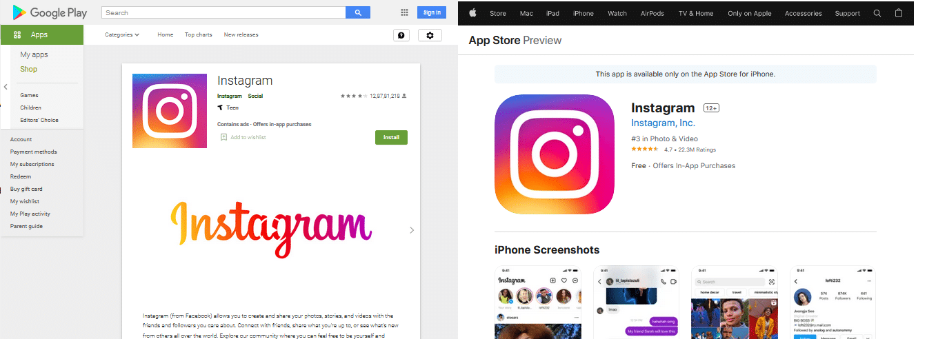 aplikasi instagram
