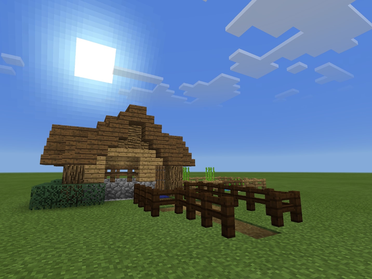 Kayu Oak & Spruce oleh Smithers Boss | Ide rumah Minecraft yang lucu
