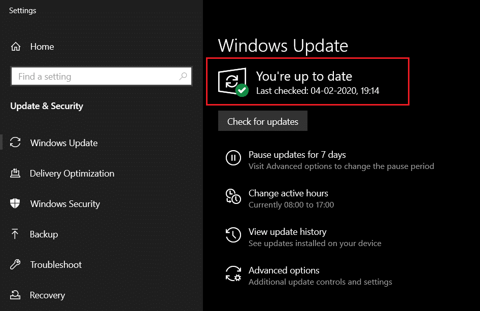 windows update Anda up to date. Perbaiki Mode Tidur Windows 10 Tidak Berfungsi