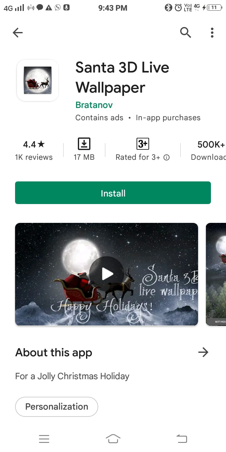 Santa 3D Gambar Animasi oleh Bratanov