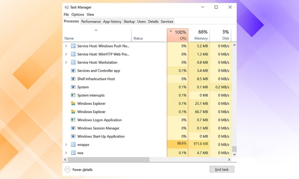 Cara Memperbaiki Kesalahan Penggunaan CPU Tinggi WSAPPX