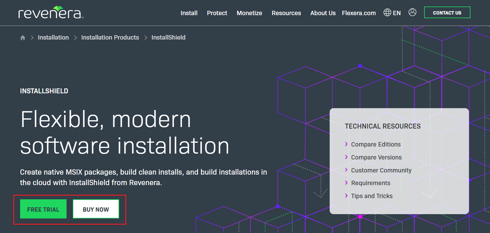 unduh aplikasi Informasi Instalasi InstallShield dari situs web resmi