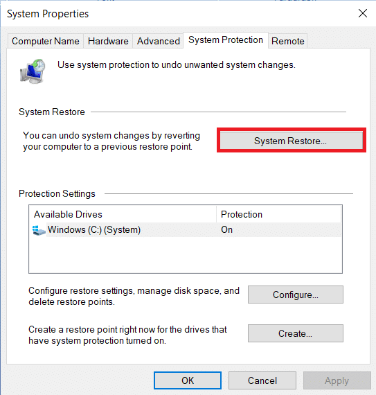 Di tab System Protection, Klik tombol System Restore…. Apa itu Informasi Instalasi InstallShield