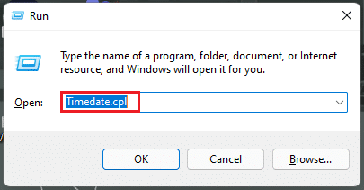 Timedate.cpl 윈도우 11