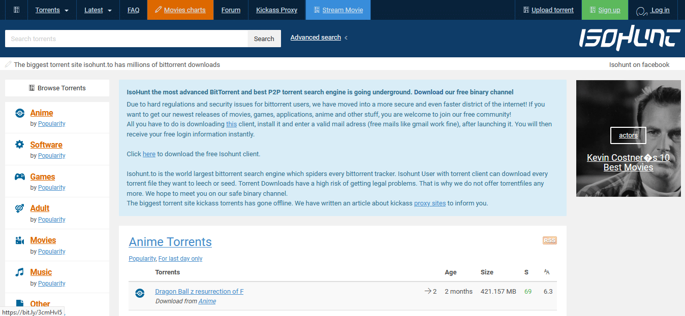 아이소헌트 사이트. 2022년 최고의 Mininova 대안