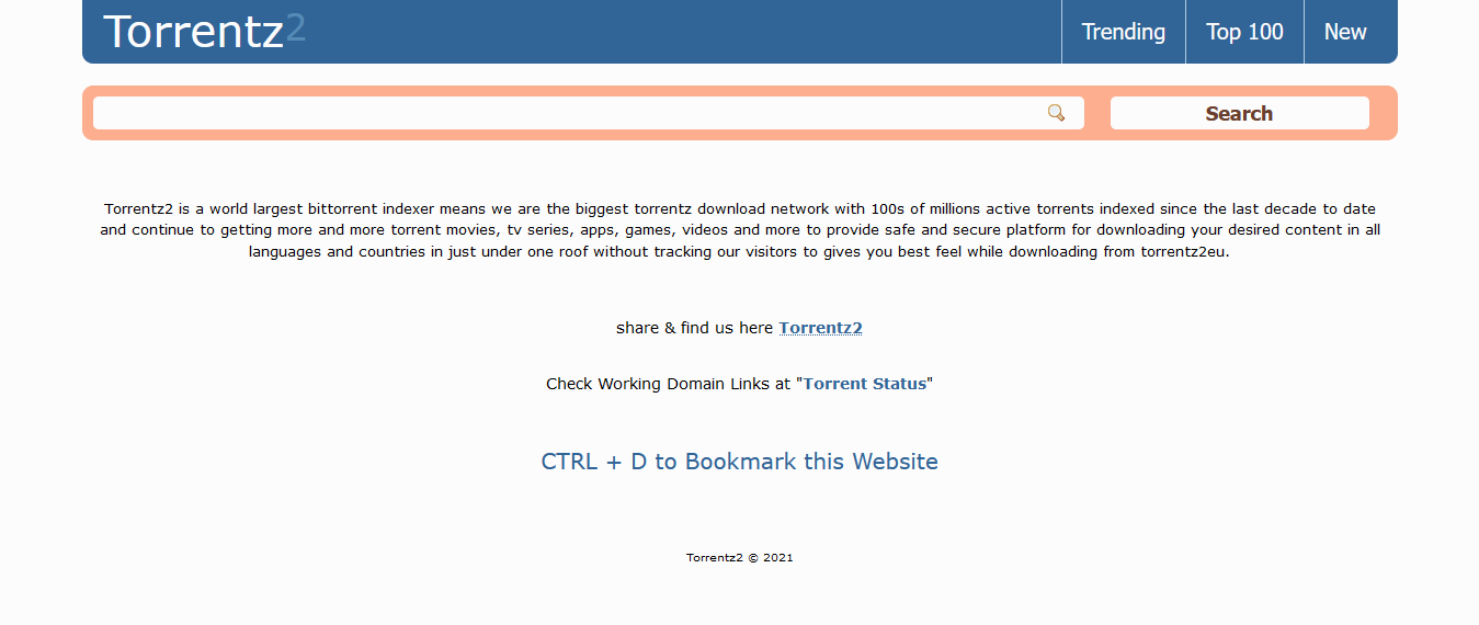 Torrentz2 사이트. 2022년 최고의 Mininova 대안