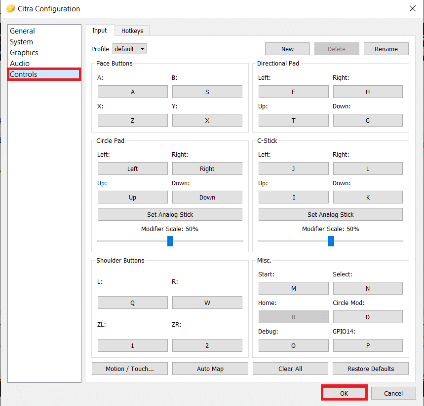 컨트롤러 편의 버튼을 매핑하십시오. 매핑 후 확인을 클릭합니다. PC에서 3DS 게임을 플레이하는 방법