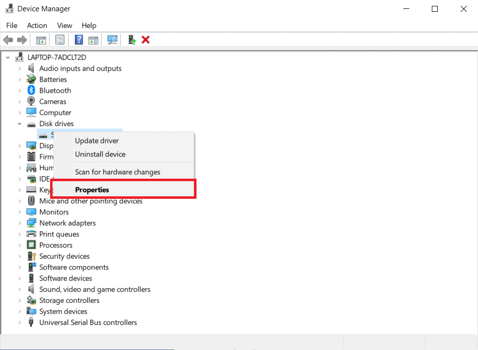 Disk sürücünüze sağ tıklayın ve Özellikler'i seçin. Windows 10'da Harici Sabit Sürücü Nasıl Çıkarılır