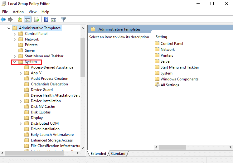 現在,點擊系統展開