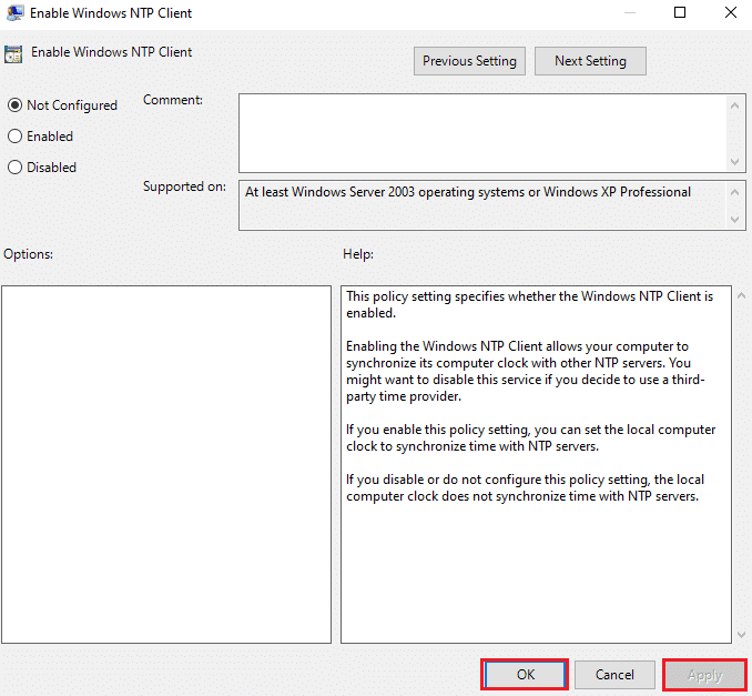 單擊應用和確定以保存更改