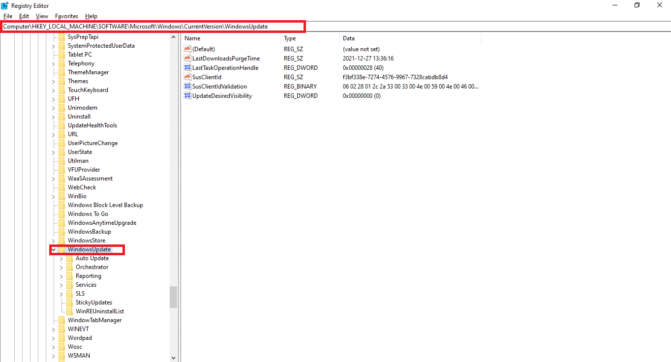 다음 경로로 이동합니다. 오류 0x80070002 Windows 10을 수정하는 방법