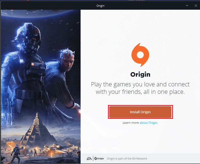 faceți clic pe Install Origin. Cum se remediază eroarea de origine 9:0