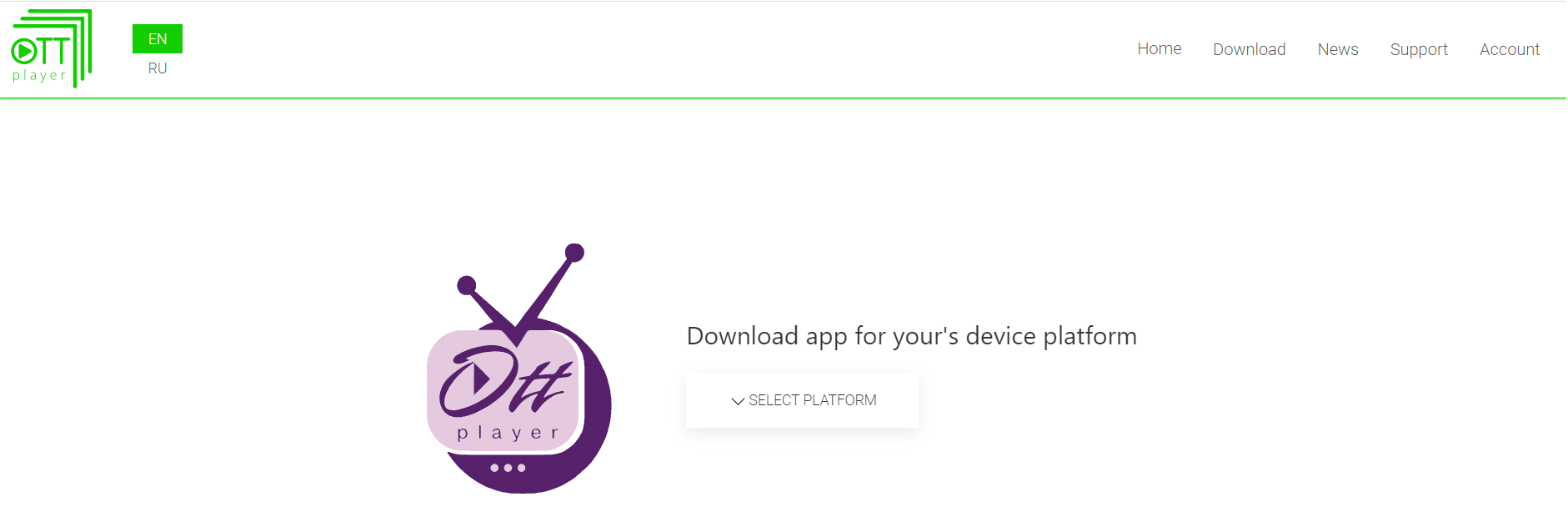 ดาวน์โหลด ott player เว็บไซต์อย่างเป็นทางการ