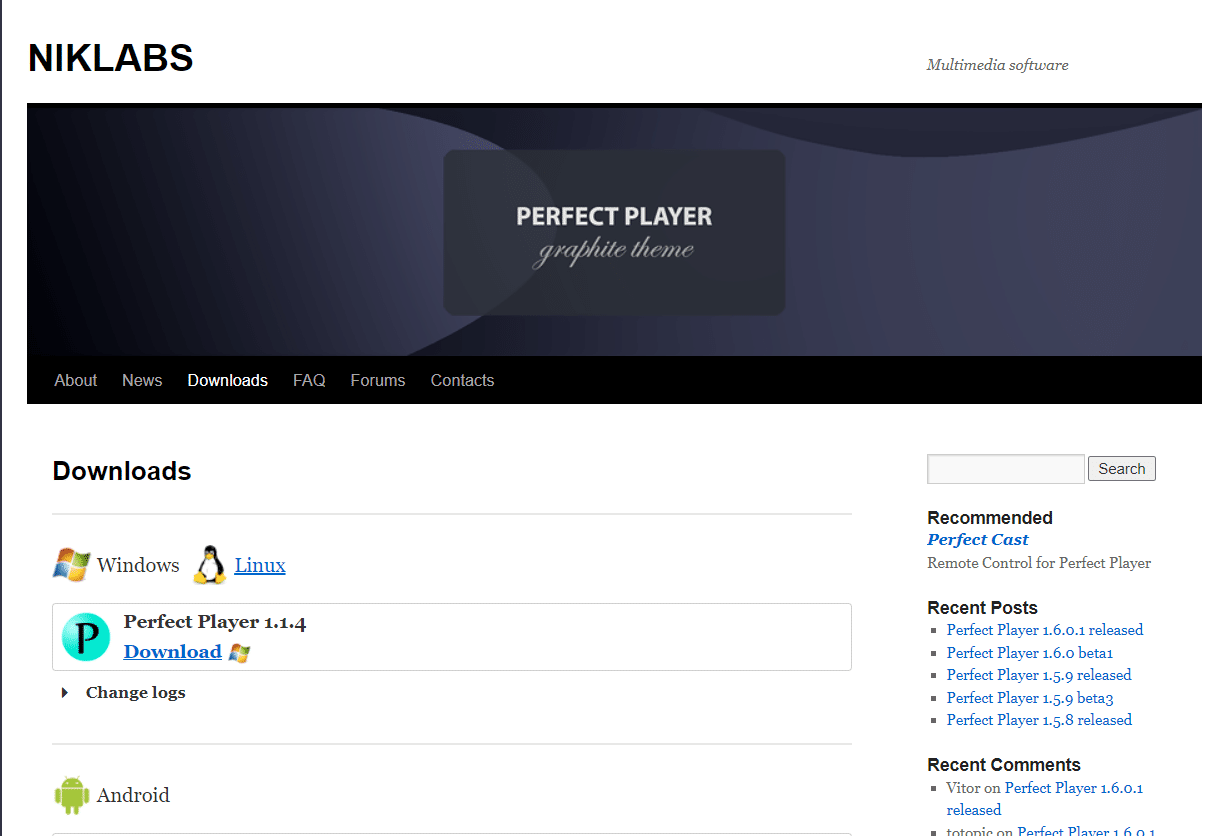 Perfect Player ดาวน์โหลดเครื่องเล่น IPTV ฟรี
