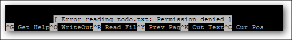 error reading