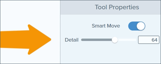 Screenshot mit Detail-Schieberegler in Snagit.