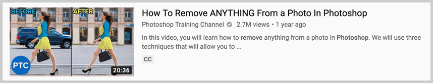 exemple de sujet youtube photoshop