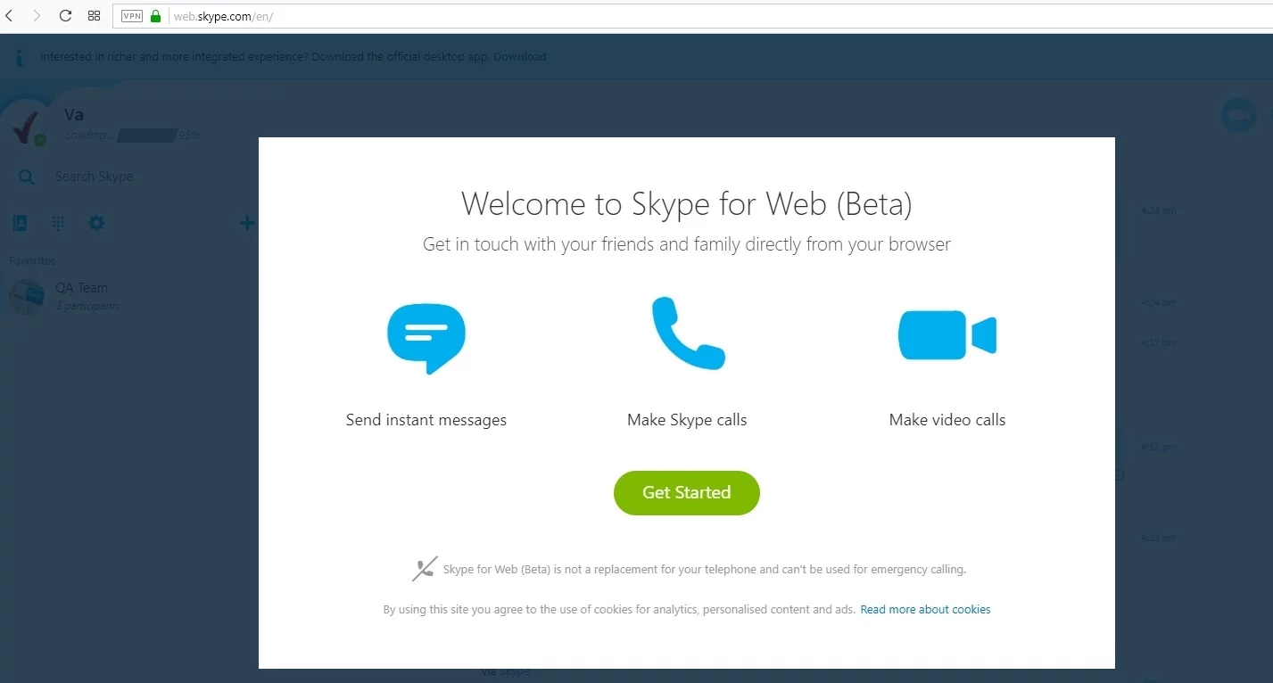 Skype for Webを使用すると、PCで別のSkypeアカウントを実行できます。