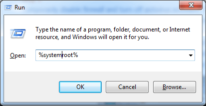 Wie öffne ich den Systemroot-Ordner in Windows 10?