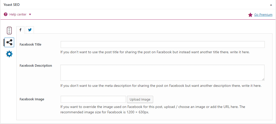 Option sociale du plug-in Yoast SEO