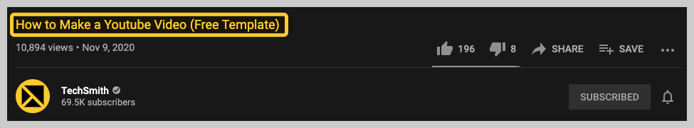 YouTube-Titelbeispiel