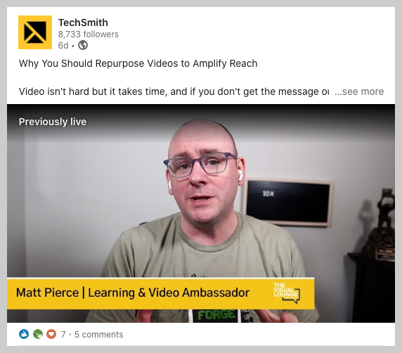 Beispiel für einen Marketingvideo-Livestream