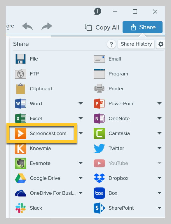 Как поделиться записью экрана с помощью Snagit