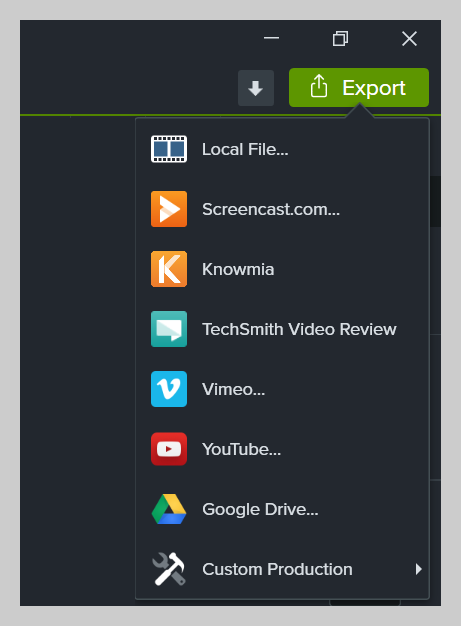 Как поделиться видео с помощью Camtasia