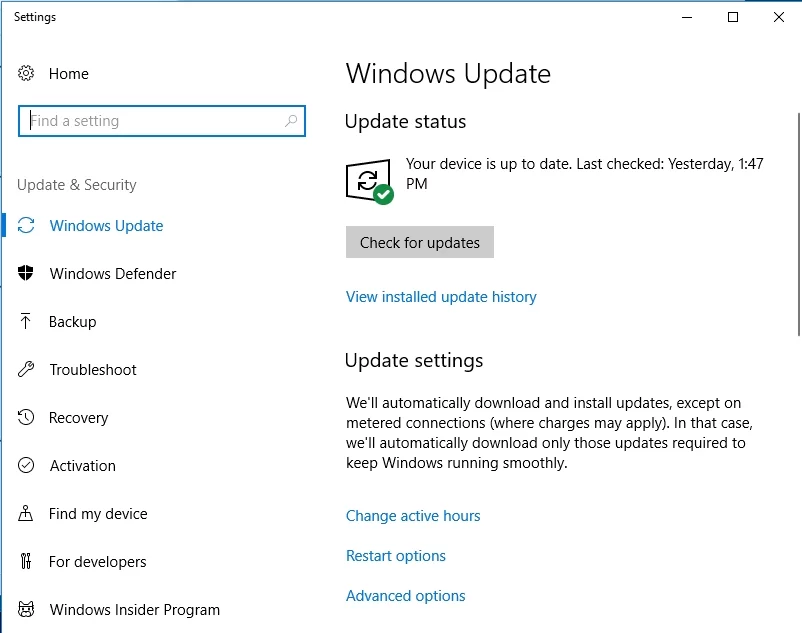 Windows7のBSODエラーを修正するための更新を確認します。